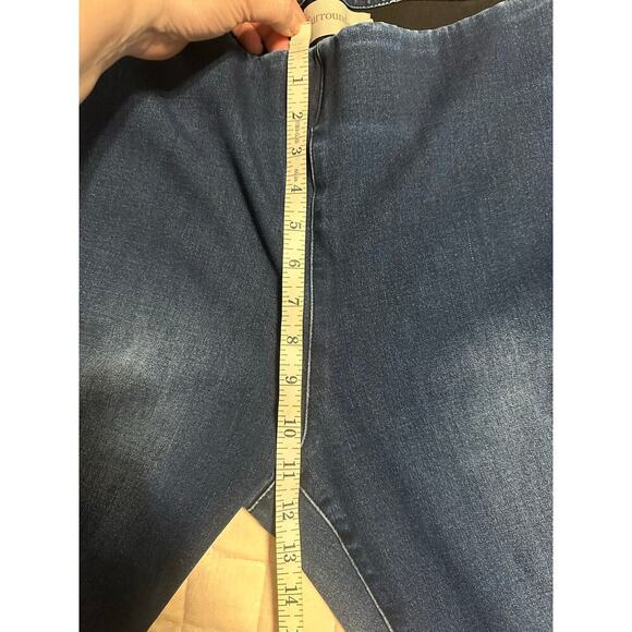 Soft Surroundings Pull On Jeans Women's Size XL Dark Wash Stretch Jegging - Picture 6 of 7